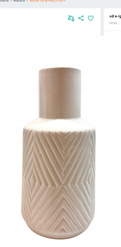 WAZON-CERAMICZNY-BIALY-Z-TEKSTUROWYM-WZOREM-GEOMETRYCZNYM