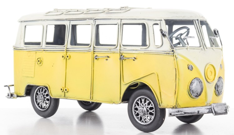 REPLIKA-MODEL-AUTOBUS-Volkswagen-T1-ogorek-zolty