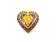 Szkatułka Metalowa w Kształcie Serca ZARĘCZYNY OBRĄCZKI