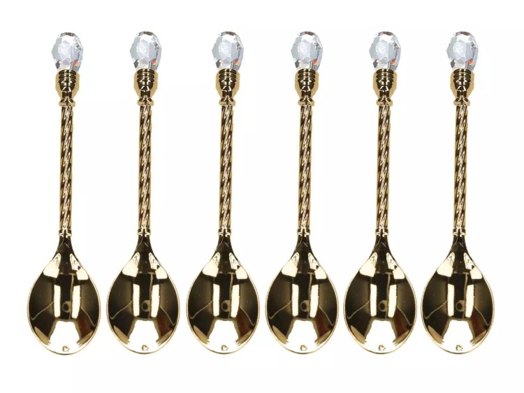 KPL. 6 ŁYŻECZEK  PRODUCTS WITH SWAROVSKI Carmani Crystals