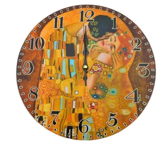 ZEGAR G.KLIMT KISS POCAŁUNEK 30CM