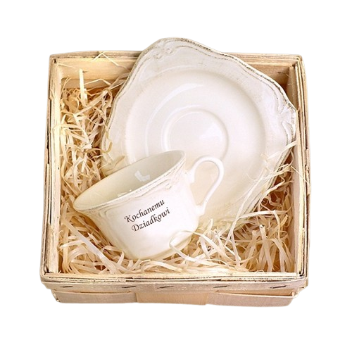 ZESTAW FILIŻANKA+SPODEK KOCHANEMU DZIADKOWI