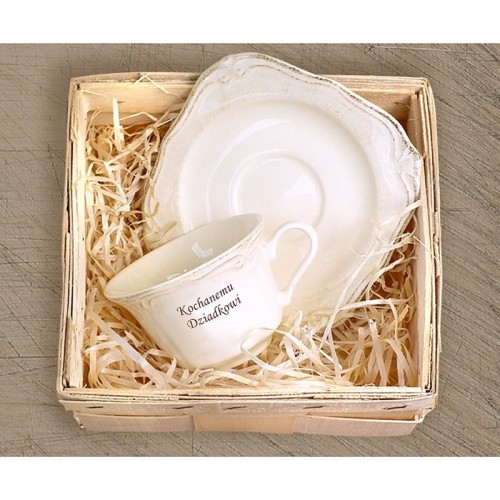 ZESTAW FILIŻANKA+SPODEK KOCHANEMU DZIADKOWI