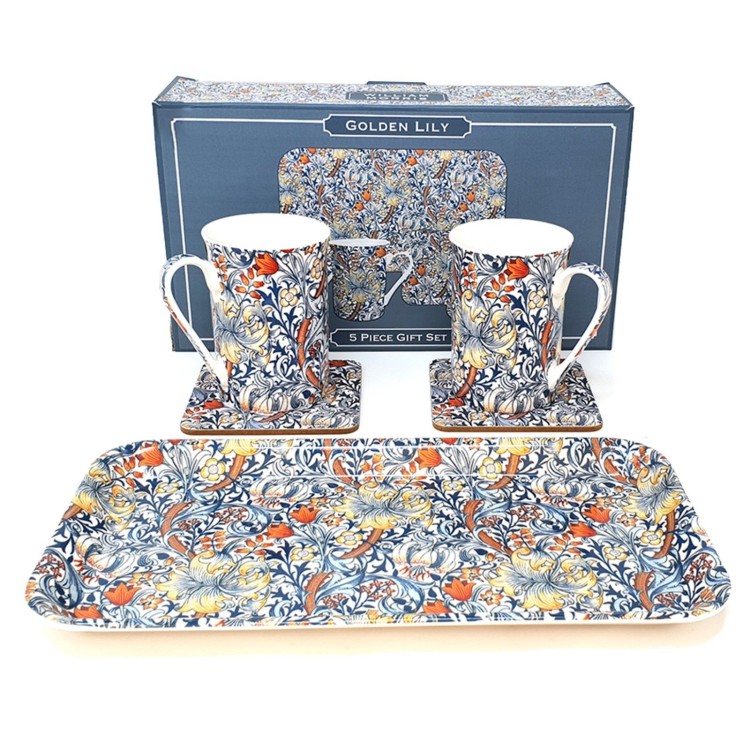 KPL. 2 KUBKÓW Z PODSTAWKAMI NA TACY