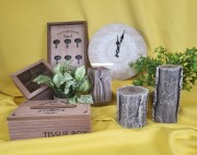 ŚWIECA PARAFINOWA Z NAPISEM LOVE WALENTYNKI