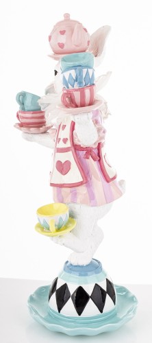 Figurka Bajkowy Królik z Filiżankami Ozdoba