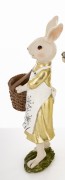 Zając Wielkanocny Figurka z Koszyczkiem Ozdoba