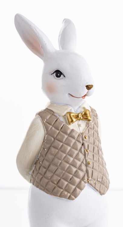 FIGURKA ZAJĄC W KAMIELCE ZŁOTA MUCHA