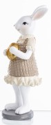 FIGURKA ZAJĄC W SUKIENCE ZŁOTE JAJKO