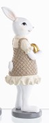 FIGURKA ZAJĄC W SUKIENCE ZŁOTE JAJKO