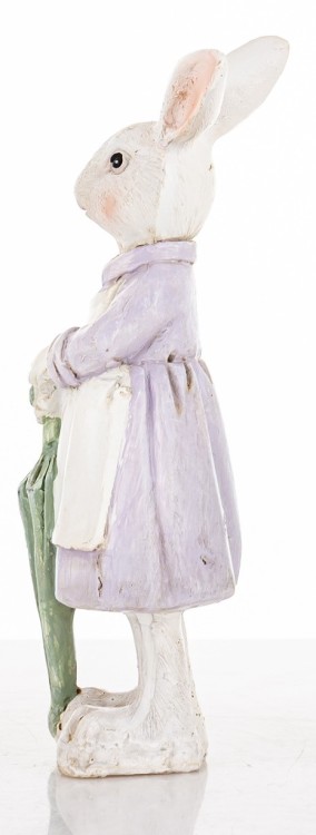 FIGURKA ZAJĄC Z PARASOLEM WIELKANOCNA