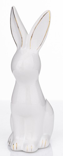 BIAŁY ZAJĄC ZE ZŁOTEM FIGURKA DOLOMIT 1