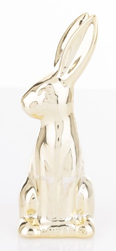 ZŁOTY ZAJĄC CERAMICZNY FIGURKA MINI GLAMOUR