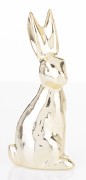 ZŁOTY ZAJĄC CERAMICZNY FIGURKA MINI GLAMOUR