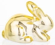 ZŁOTY ZAJĄC FIGURKA DOLOMIT GLAMOUR DEKORACJA