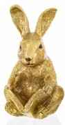 Figurka Zając Czytający Książkę Złoty  Glamour Prezent