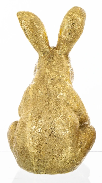 Figurka Zając Czytający Książkę Złoty  Glamour Prezent