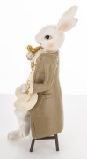 Figurka Zając Elegant z Fajką i Cylindrem