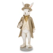 Figurka Zając Dżentelmen z Książką i Cylindrem