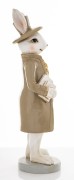 Figurka Zając Dżentelmen z Książką i Cylindrem