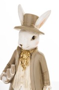 Figurka Zając Dżentelmen z Książką i Cylindrem