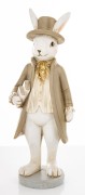 Figurka Zając Dżentelmen z Książką i Cylindrem