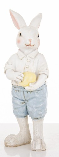 Figurka Wielkanocna Królik z Jajkiem Ozdoba
