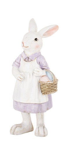 Figurka Wielkanocna Króliczka z Koszyczkiem