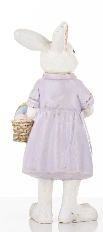 Figurka Wielkanocna Króliczka z Koszyczkiem
