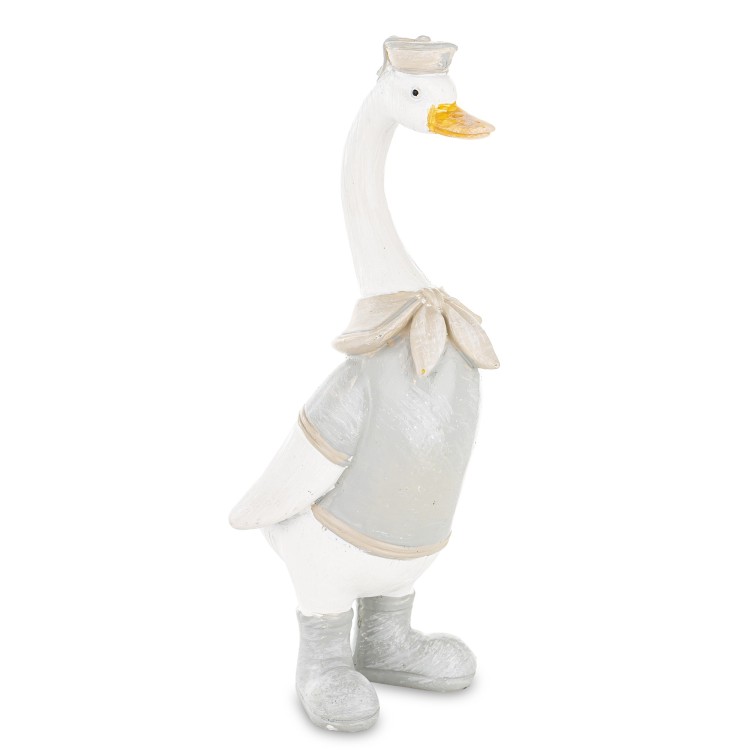 Figurka Gęś w Eleganckim Kubraczku – Wiosenna Ozdoba Domu