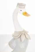 Figurka Gęś w Eleganckim Kubraczku – Wiosenna Ozdoba Domu
