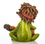 FIGURKA ŻABA RASTA MUZYK PREZENT DO DOMU DEKORACJA