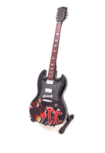 Mini Gitara - 24,5 cm – w stylu Angus Young