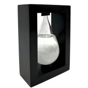 Barometr Burzowy Fitzroya w Oprawie Drewnianej - Kropla Storm Glass