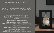 Barometr Burzowy Fitzroya w Oprawie Drewnianej - Kropla Storm Glass