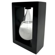 Barometr Burzowy Fitzroya w Oprawie Drewnianej - Kropla Storm Glass
