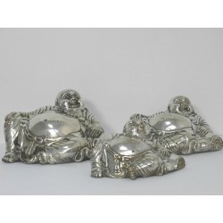 FIGURKA UŚMIECHNIĘTY BUDDA METAL -7,5X6X3,5CM