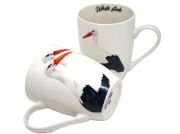 KUBEK PORCELANOWY Z BOCIANEM 350ml
