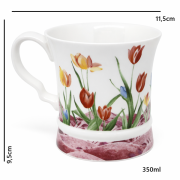 KUBEK CERAMICZNY TULIPANY PREZENT 350ML 9,5x11,5CM