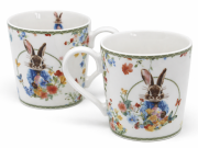 KOMPLET 2 KUBKÓW WIELKANOC KRÓLIK 350ML