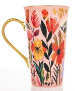 KUBEK PORCELANOWY XXL 700ML KWIATY PREZENT 16,5x14,5CM