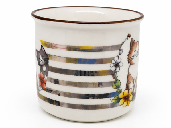 KUBEK CERAMICZNY 400ML KOTKI 9x13CM PREZENT DLA KOCIARY