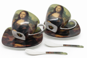 ZESTAW 2 FILIŻANKI 250ML MONA LISA DA VINCI PREZENT