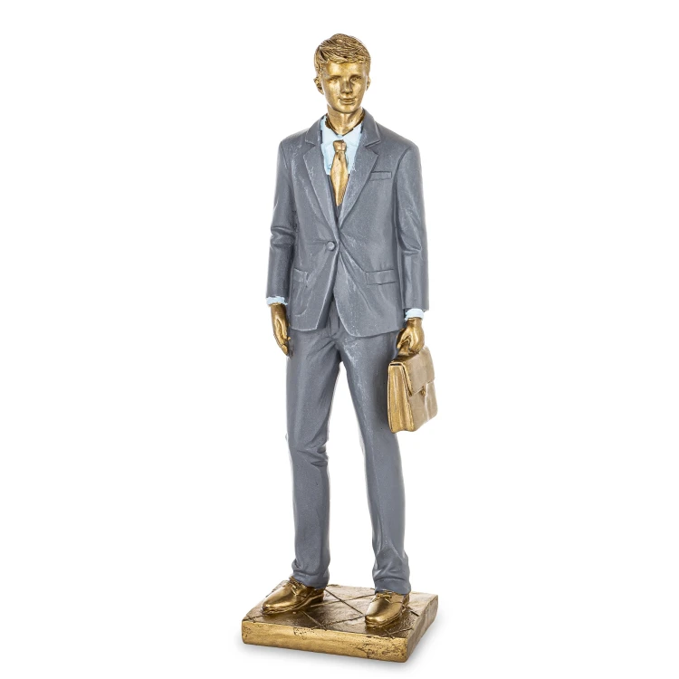 FIGURKA MĘŻCZYZNA BIZNESMEN ELEGANCKI PREZENT 25x7CM