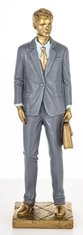 FIGURKA MĘŻCZYZNA BIZNESMEN ELEGANCKI PREZENT 25x7CM