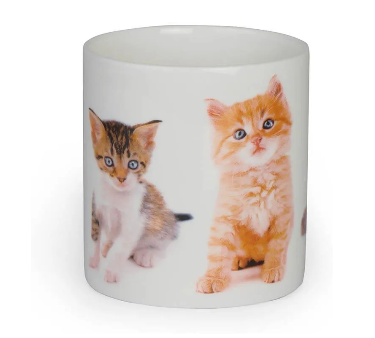 PORCELANOWY KUBEK KOTKI 4 380ML
