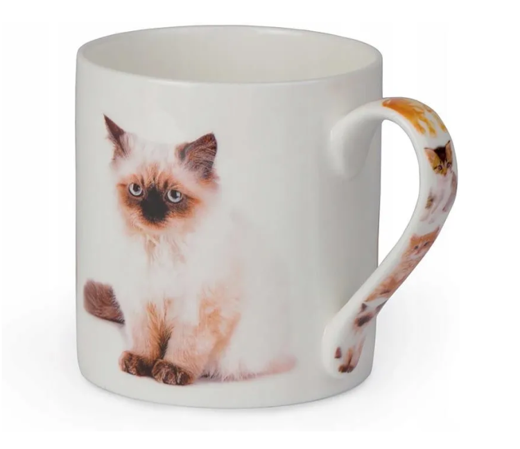 PORCELANOWY KUBEK KOTKI 4 380ML