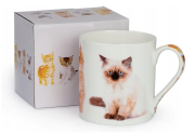 PORCELANOWY KUBEK KOTKI 4 380ML