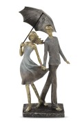 FIGURKA PARA POD PARASOLEM DEKORACJA NA PREZENT 37CM