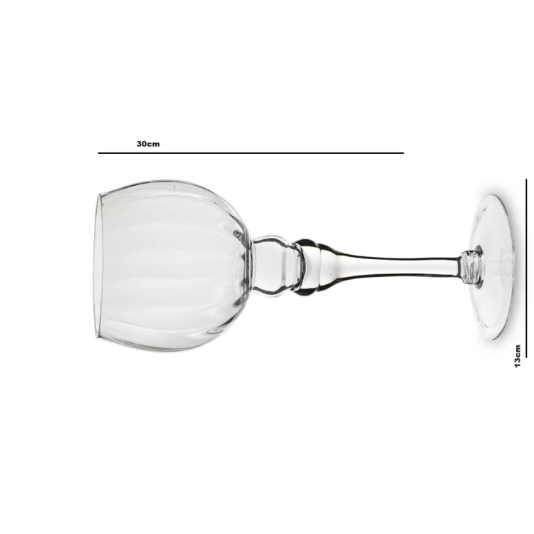 KIELICH ŚWIECZNIK TRANSPARENTNY 30CM